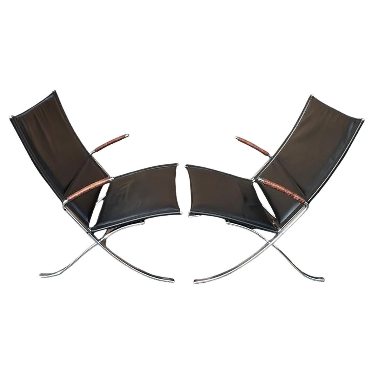 Sehr rares Paar Kastholm
Fabricius FK82 oder
x
Stühle für Alfred Kill