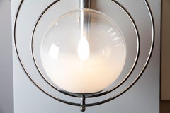 Very rare pair of Mazzega sconces in murano glass and steel