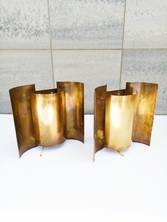 Very Rare Pair of  Sven Ivar Dysthe "Butterfly" Wall Lamps by Høvik Verk, 1964