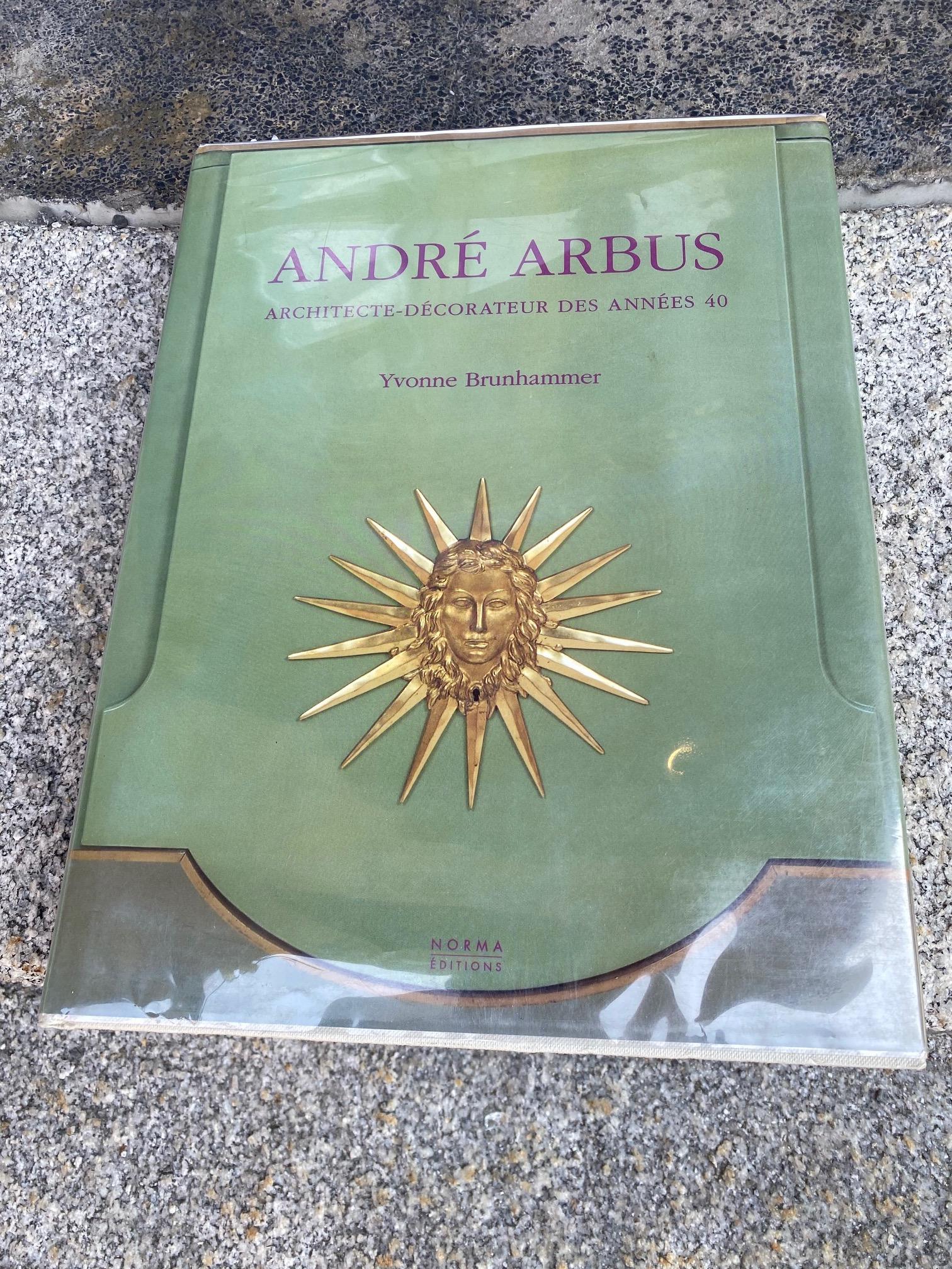 Very Rare Parchment Covered Cabinet by André Arbus 1