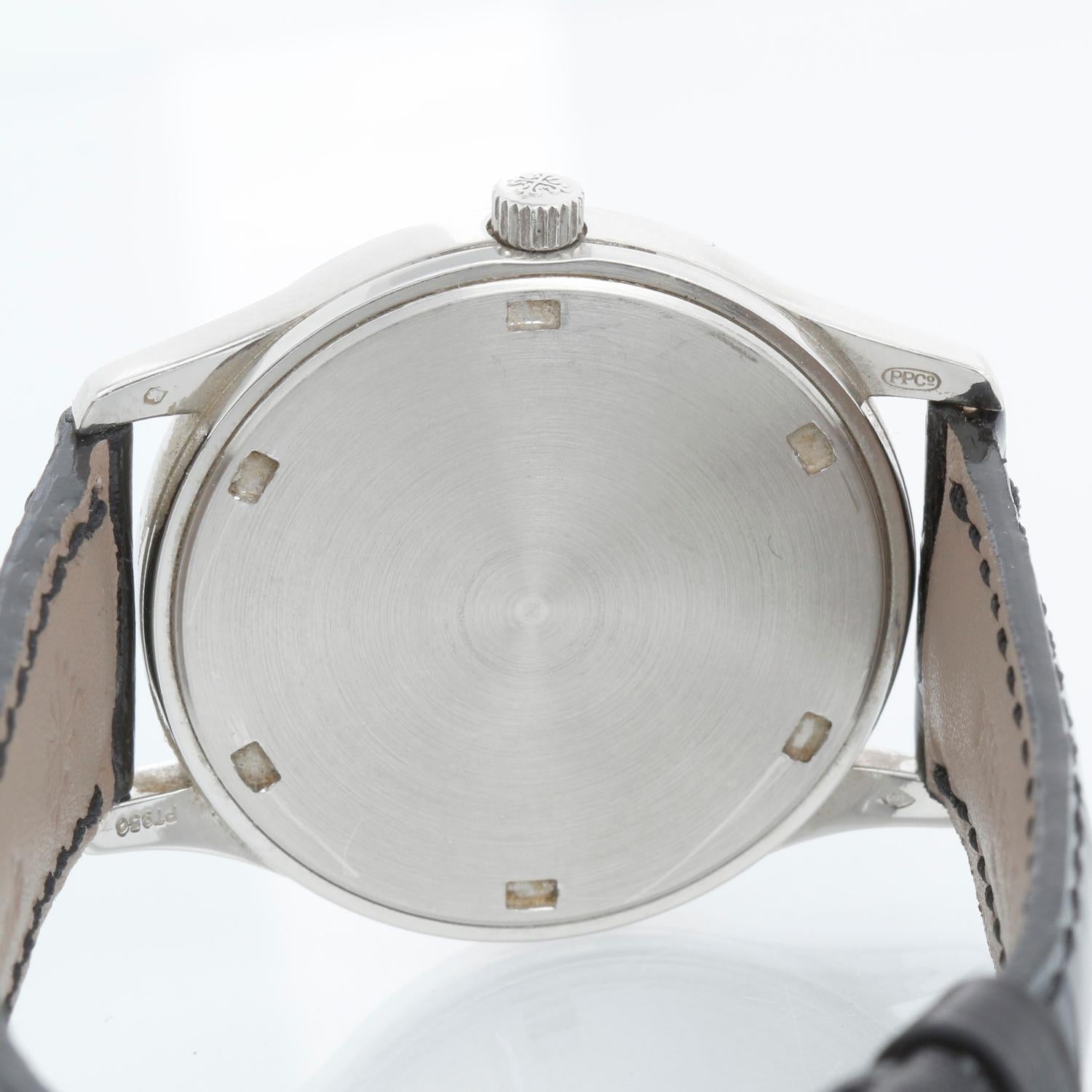 Very Rare Patek Philippe Calatrava Platinum Ref 3998 P Men's Watch For Sale 1