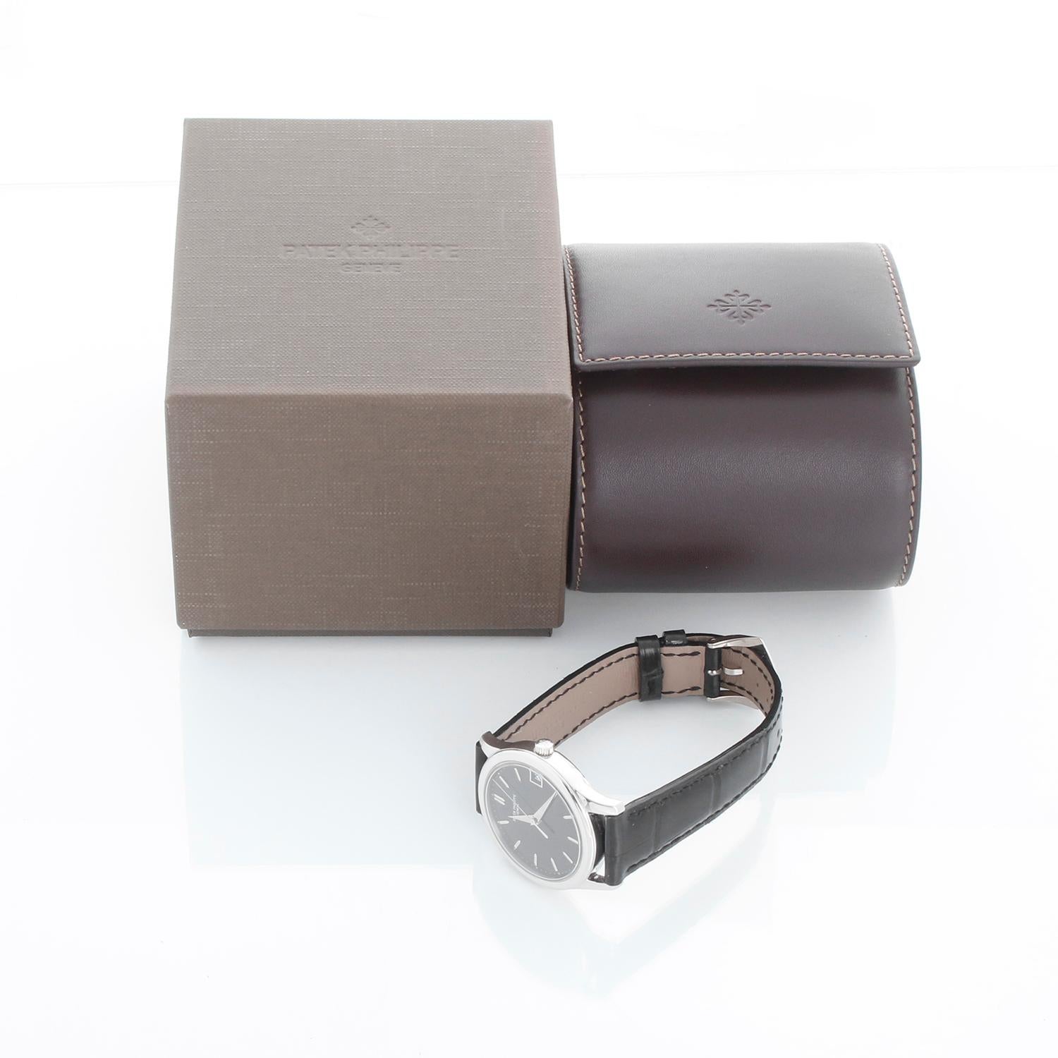 Sehr seltene Patek Philippe Calatrava Platin-Herrenuhr Ref 3998 P im Angebot 3