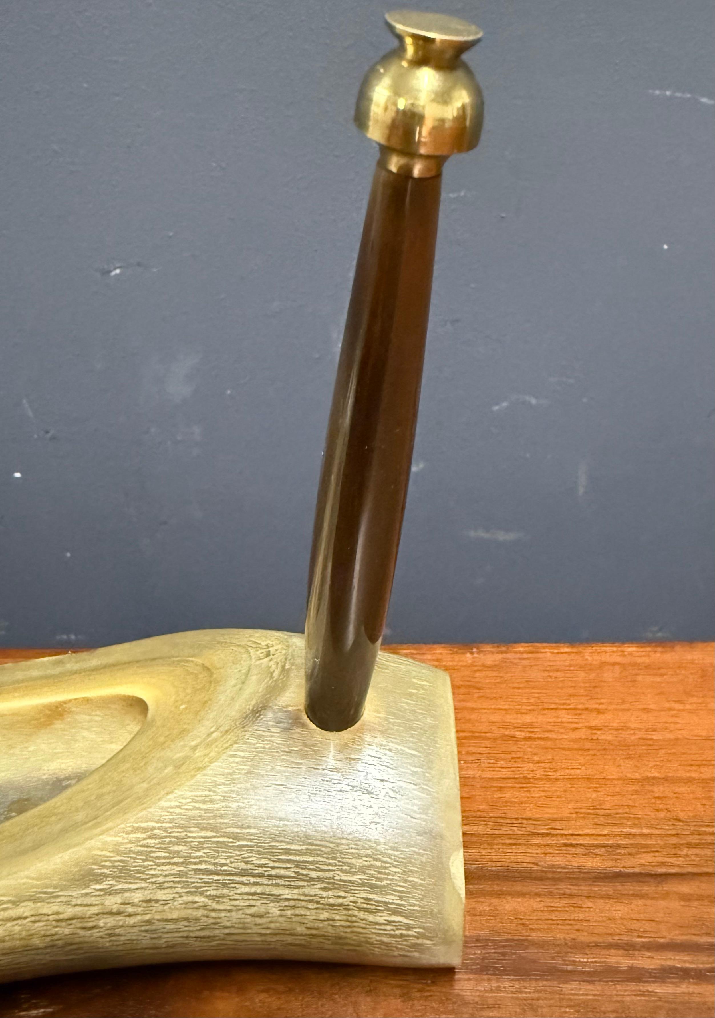 Austrian very rare penholder from horn and horn pen by carl auböck For Sale