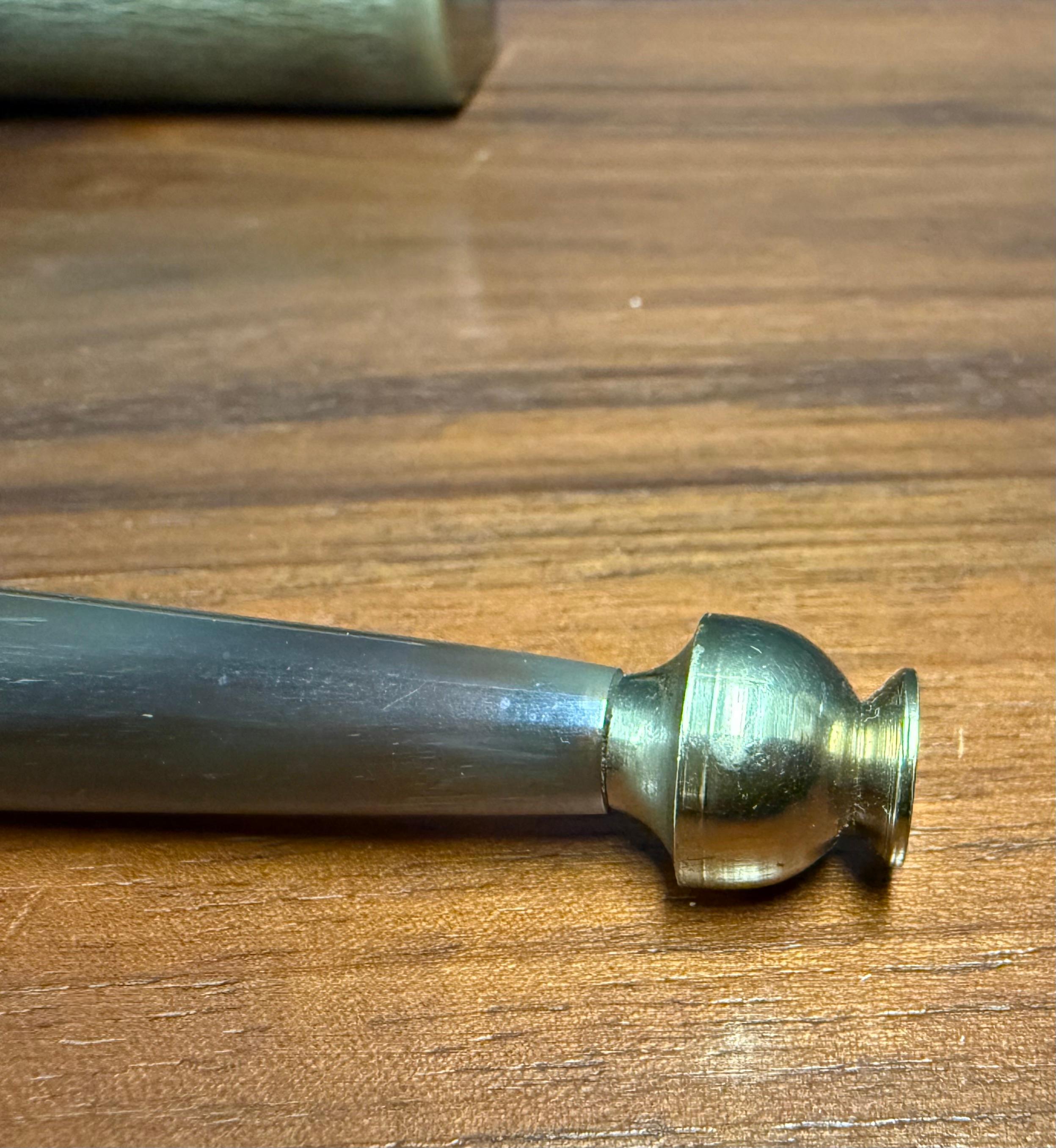 Mid-20th Century very rare penholder from horn and horn pen by carl auböck For Sale