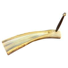 très rare porte-plume en corne et stylo en corne de carl auböck