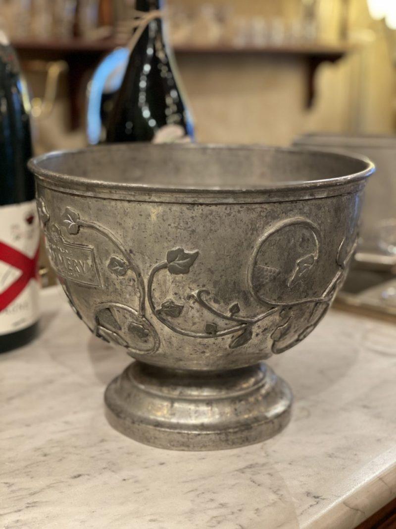 Late 20th Century Very Rare Pewter Pommery Champagne Cooler