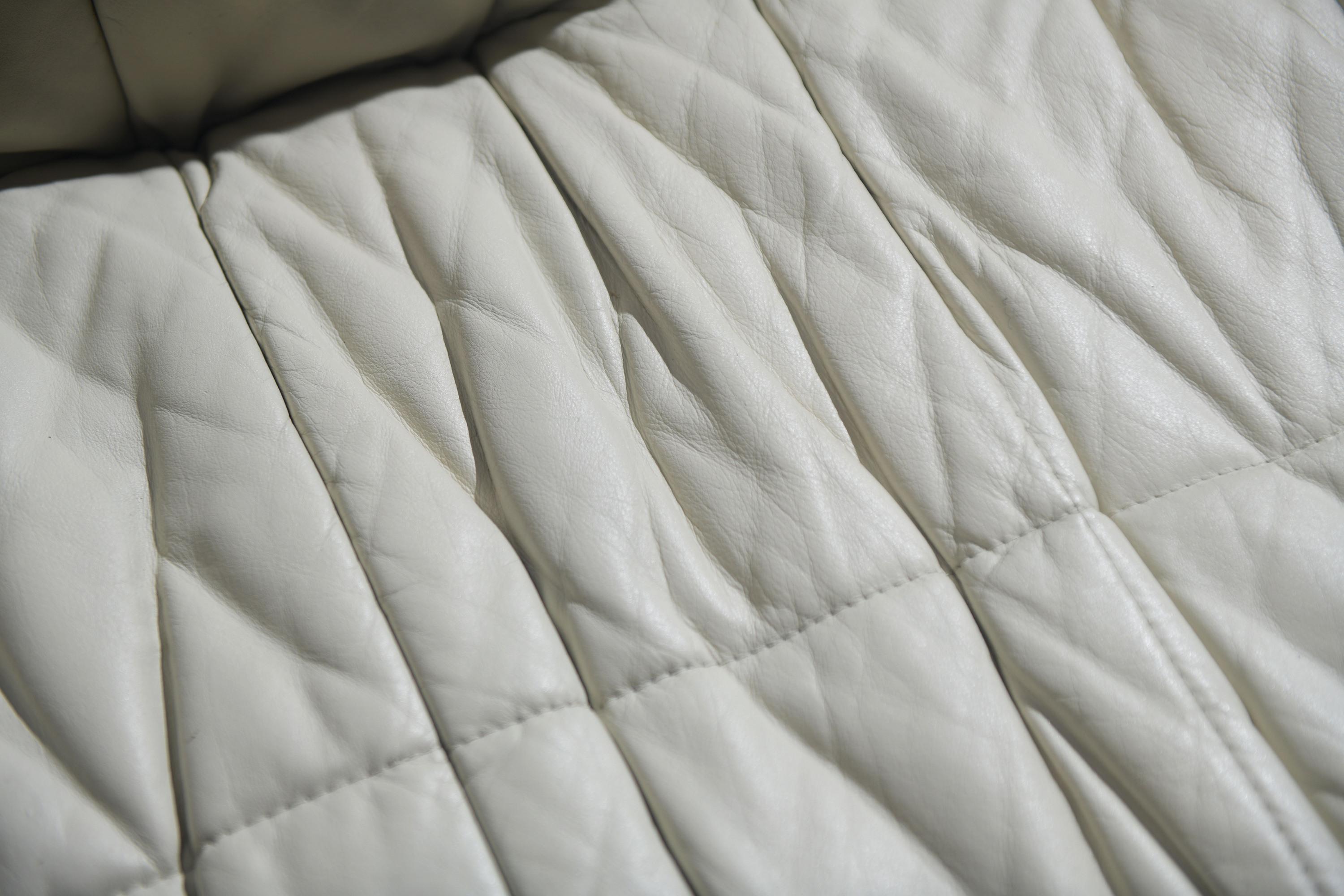 Très rare canapé en cuir Piumino par De Pas D'urbino et Lomazzi pour Dall'Oca Italie en vente 1