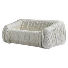 Very rare Piumino leather sofa by De Pas D’urbino and Lomazzi for Dall’Oca Italy