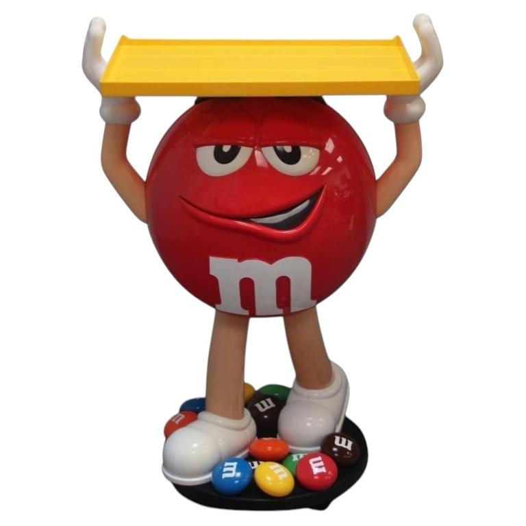 Très rare support en plastique de la mascotte de l'entreprise de bonbons A&M's, années 1990