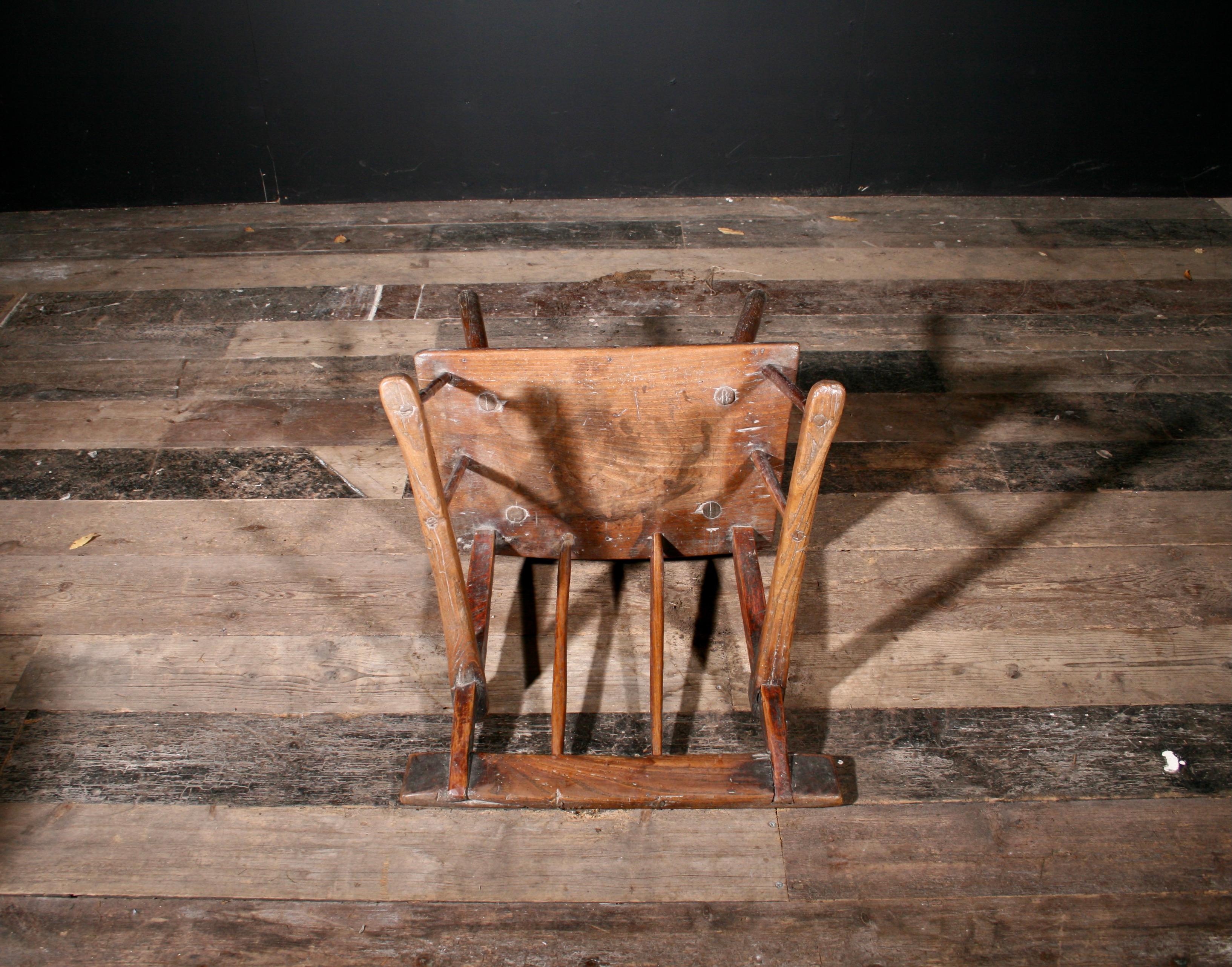 Très rare chaise de haie primitive irlandaise en vente 7