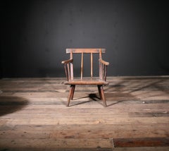 Très rare chaise de haie primitive irlandaise
