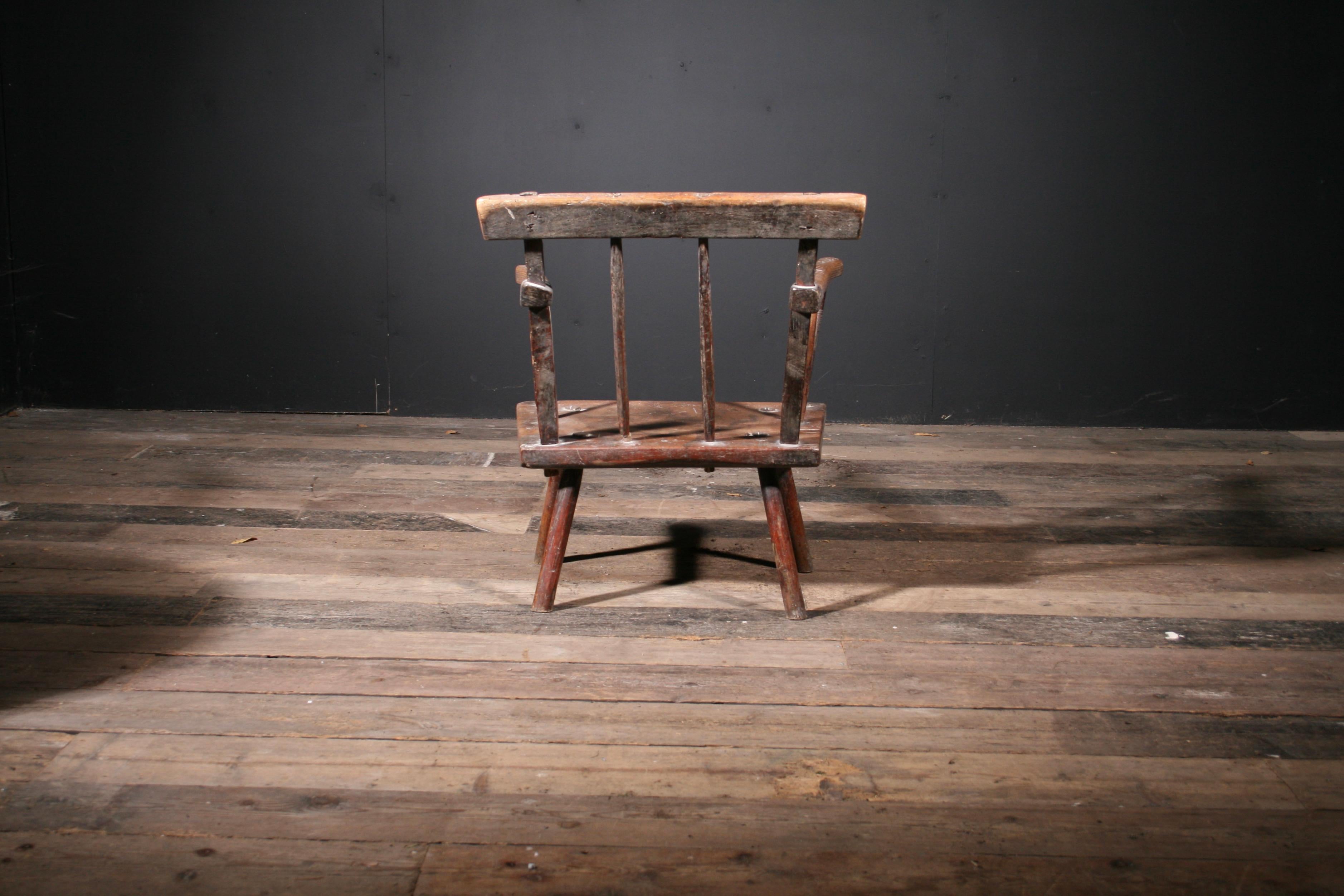 Très rare chaise de haie primitive irlandaise en vente 1