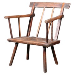 Very Rare Primitive Irish Hedge Chair