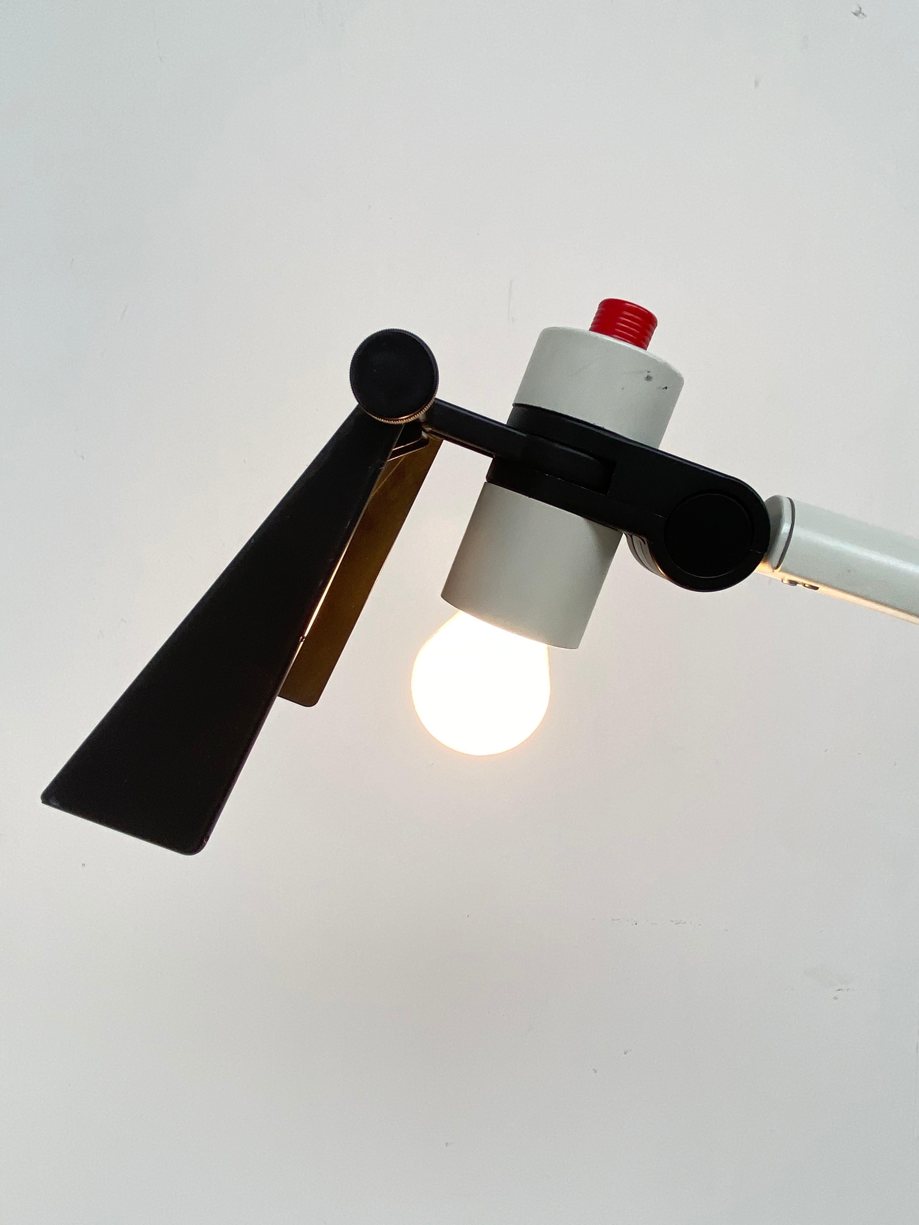 Very Rare Published Ettore Sottsass Jr. Design Floor Lamp for Erco Germany, 1973 In Good Condition In bergen op zoom, NL