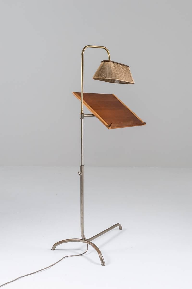 Scandinavian Modern Very Rare Reading Stand with Light by Bruno Mathsson