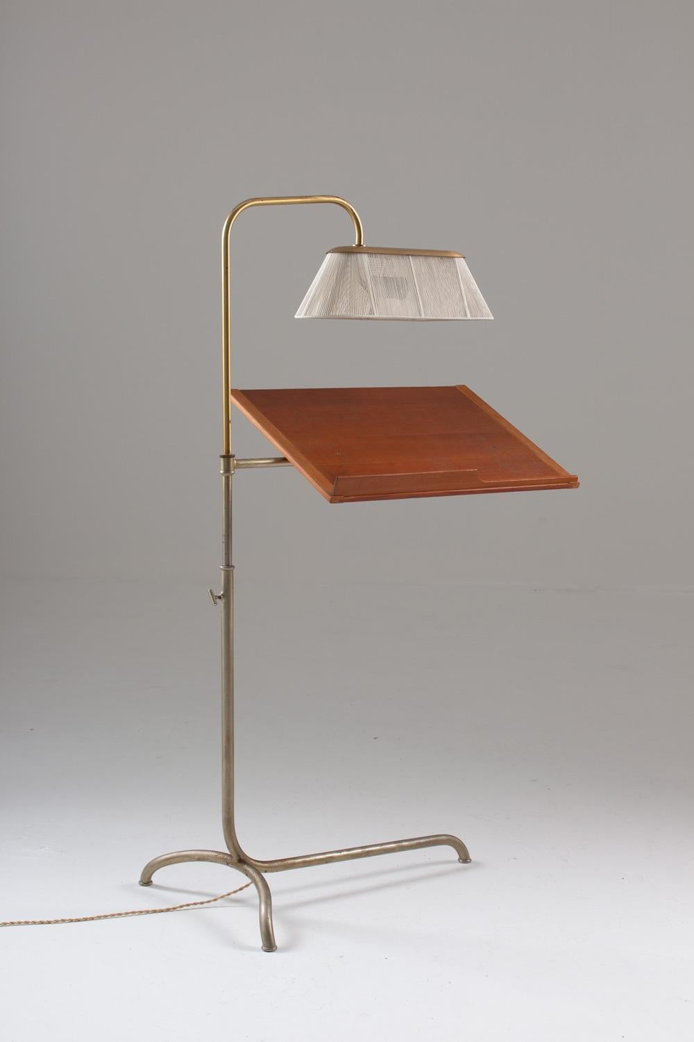 Swedish Very Rare Reading Stand with Light by Bruno Mathsson