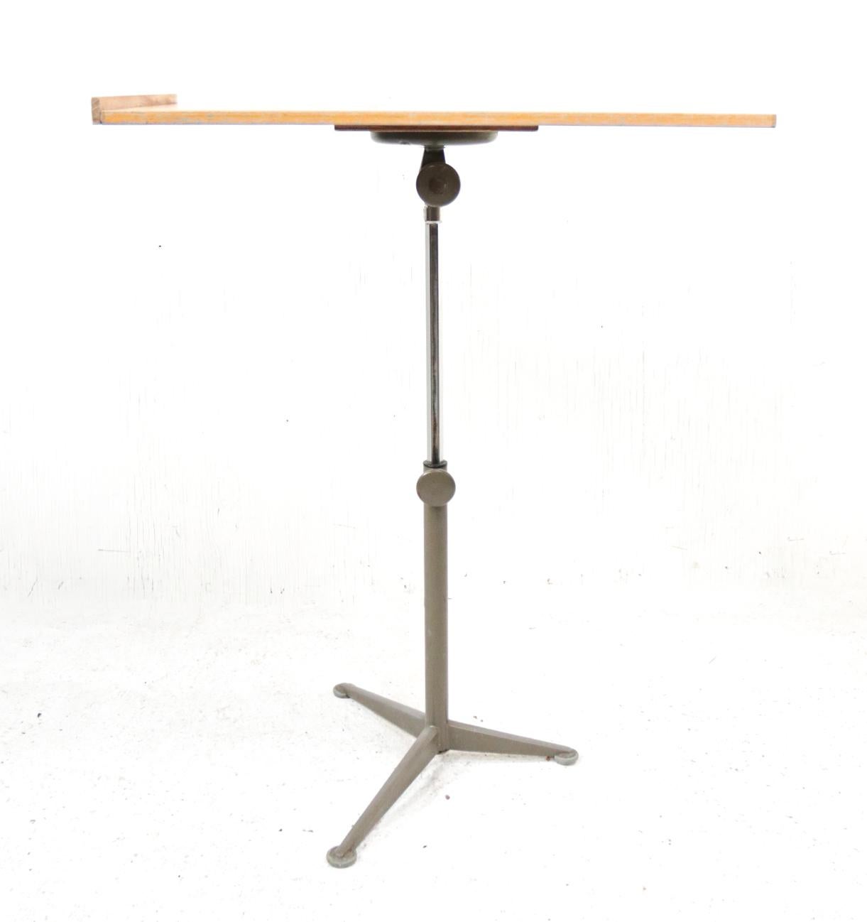 Very Rare Reiger Drafting Table Friso Kramer Ahrend de Cirkel, 1963 3