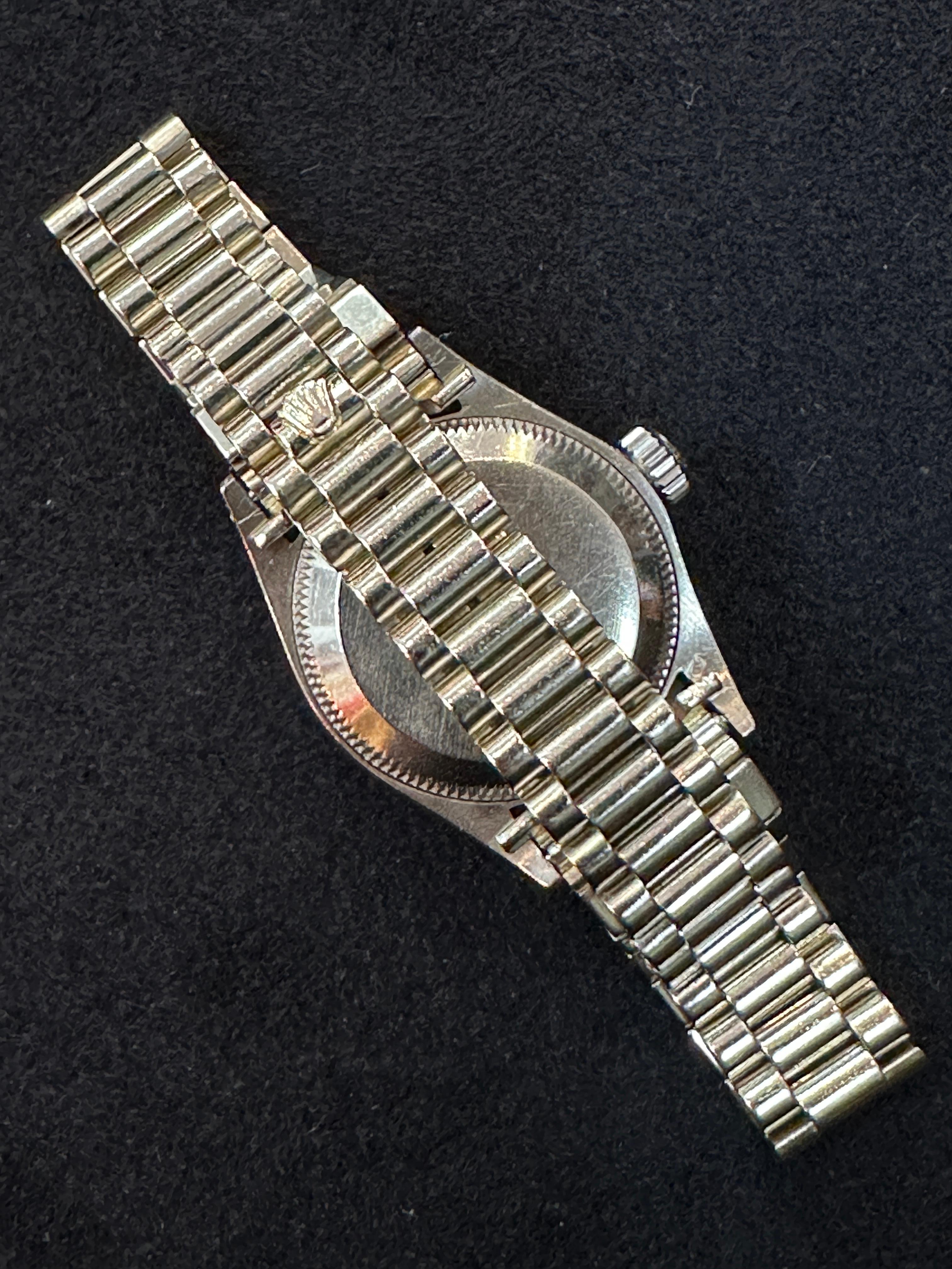 Sehr seltene Rolex Lady Datejust Weißgold Vintage gewartet für Damen oder Herren