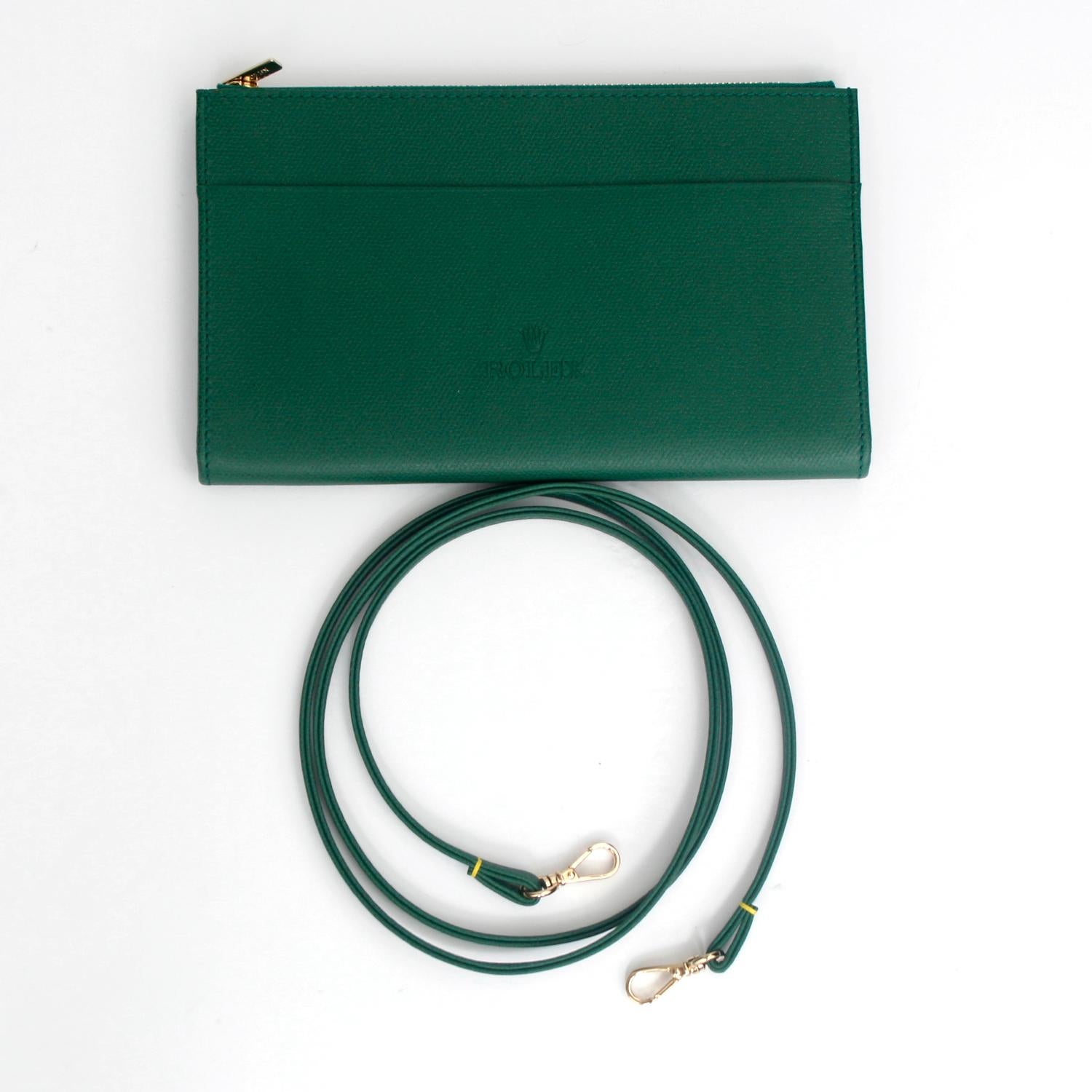 Très rare sac à main en cuir Rolex Pour femmes en vente