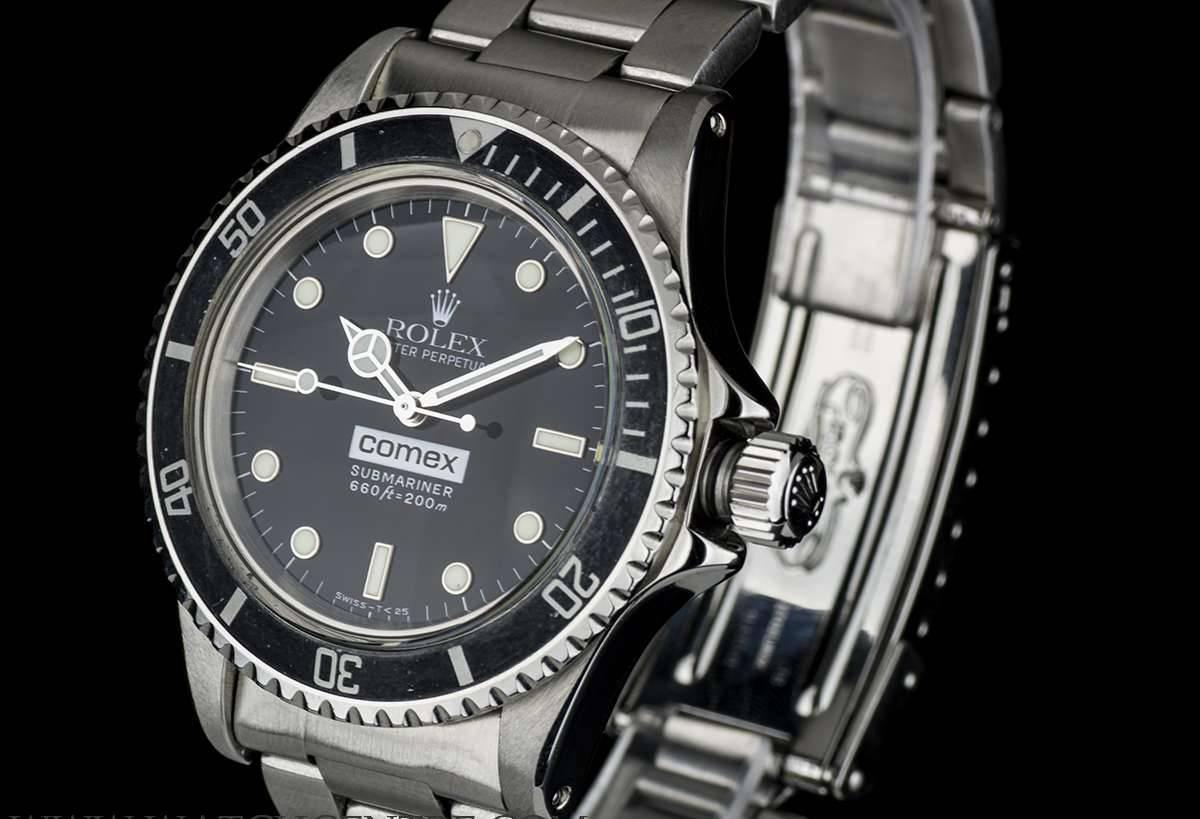 Très rare Rolex Comex Submariner en acier inoxydable cadran noir Excellent état à London, GB