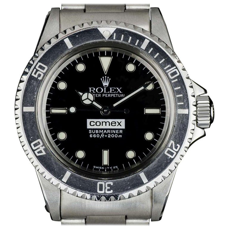 Very Rare Rolex Stainless Steel Comex Submariner Black Dial at 1stDibs | rare  rolex submariner, rolex 1680 comex, rolex comex dial