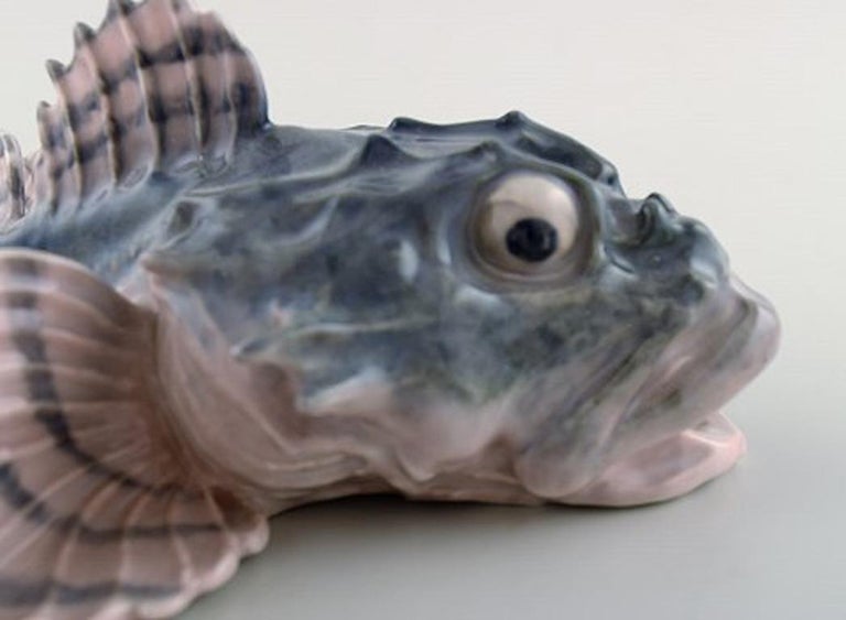 Very Rare Royal Copenhagen Art Nouveau Fish Sculpin # 371 at 1stDibs