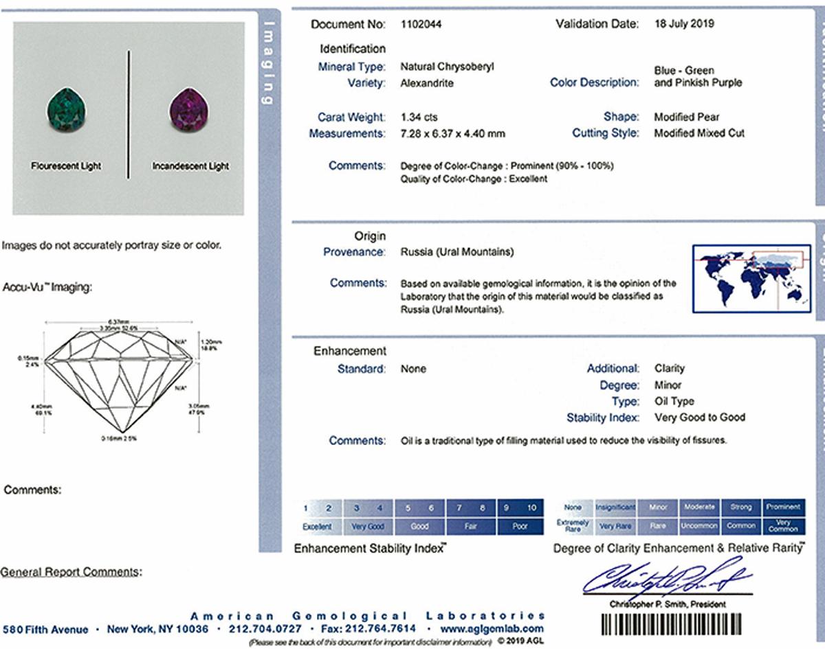 alexandrite engagement ring