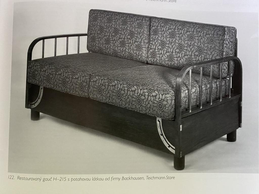 Very rare seating group H-215 by Jindřich Halabala for UP Závody Brno 12