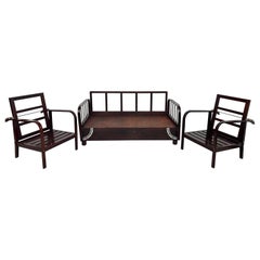 Very rare seating group H-215 by Jindřich Halabala for UP Závody Brno