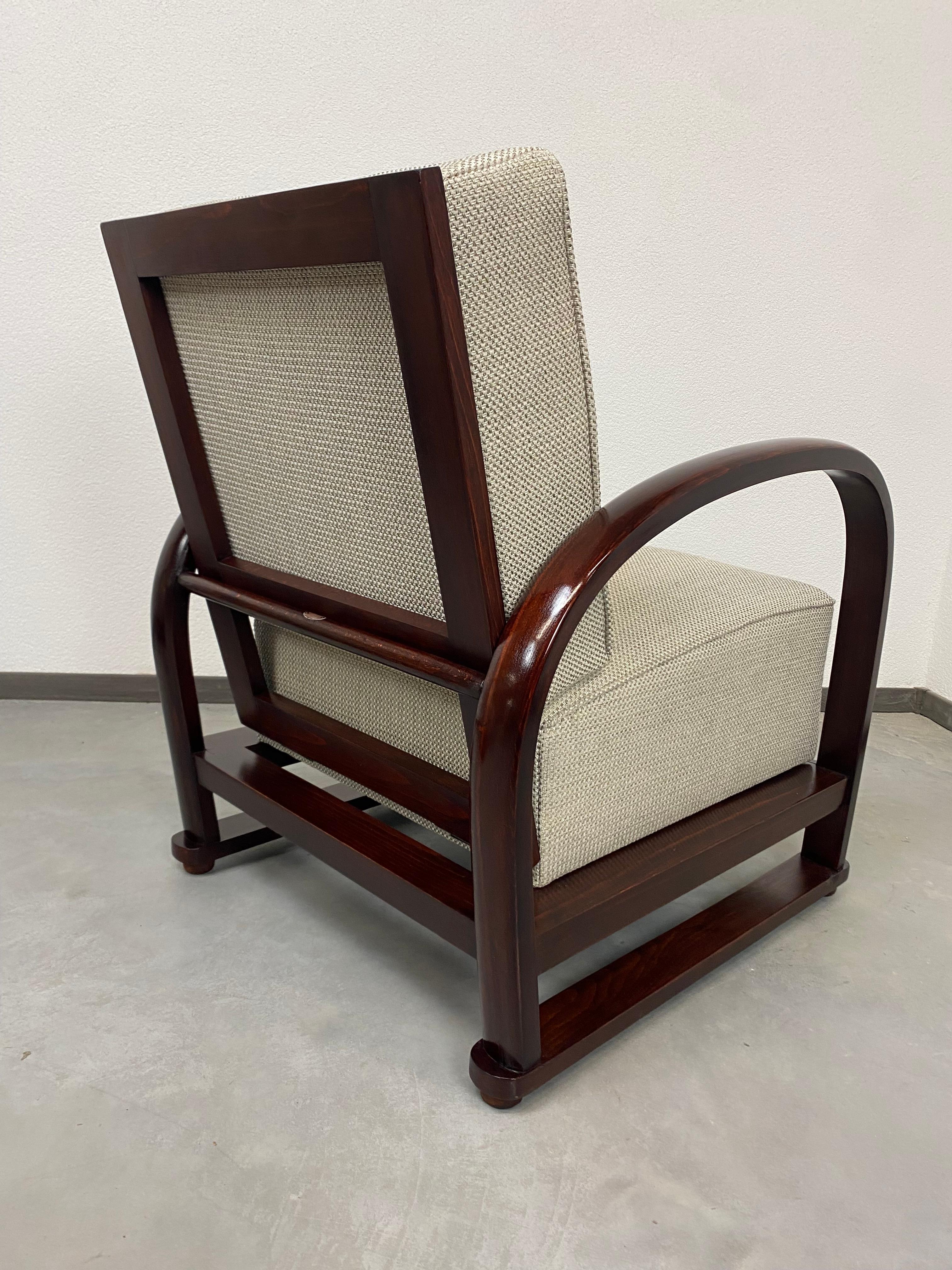 Very Rare Secession Armchairs in Style of Wiener Werkstatte by Pancota Vienna 3