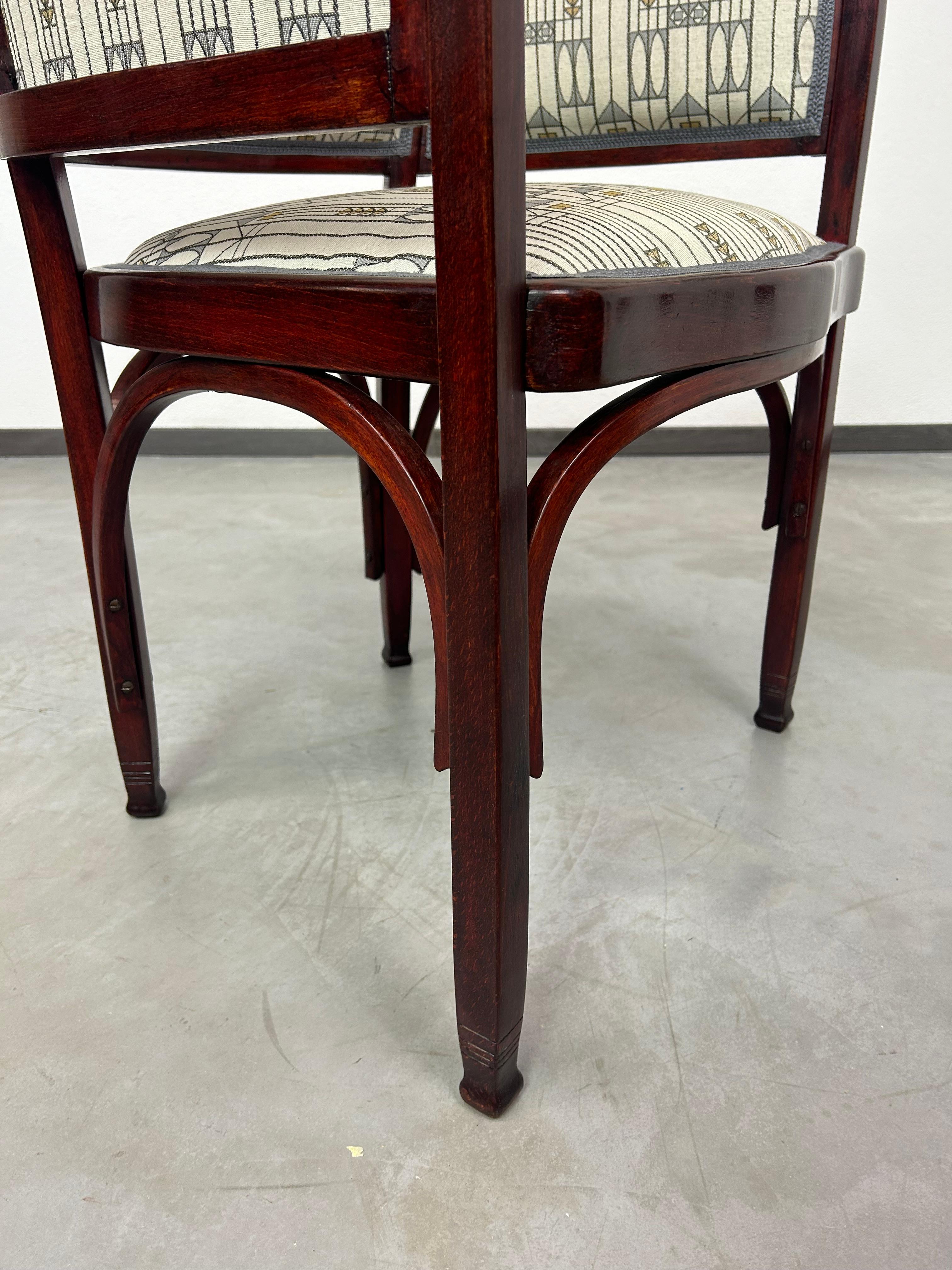 Rarísima silla de oficina secesión nº 716 de Gustav Siegel para J&J Kohn en venta 1