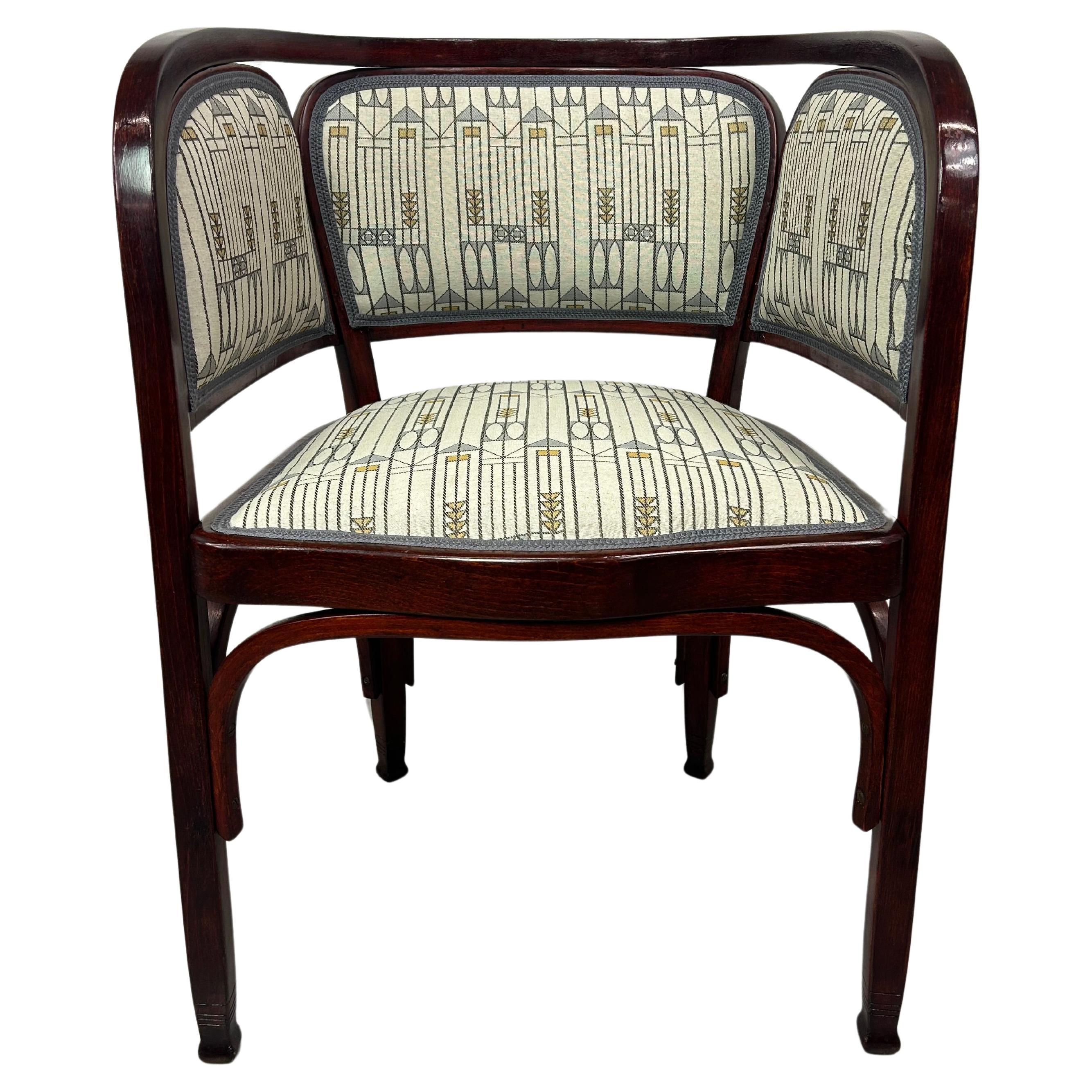 Rarísima silla de oficina secesión nº 716 de Gustav Siegel para J&J Kohn en venta