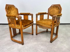 Sehr seltene Sezessionssitzgruppe von Gyula Radó es Fiai Budapest