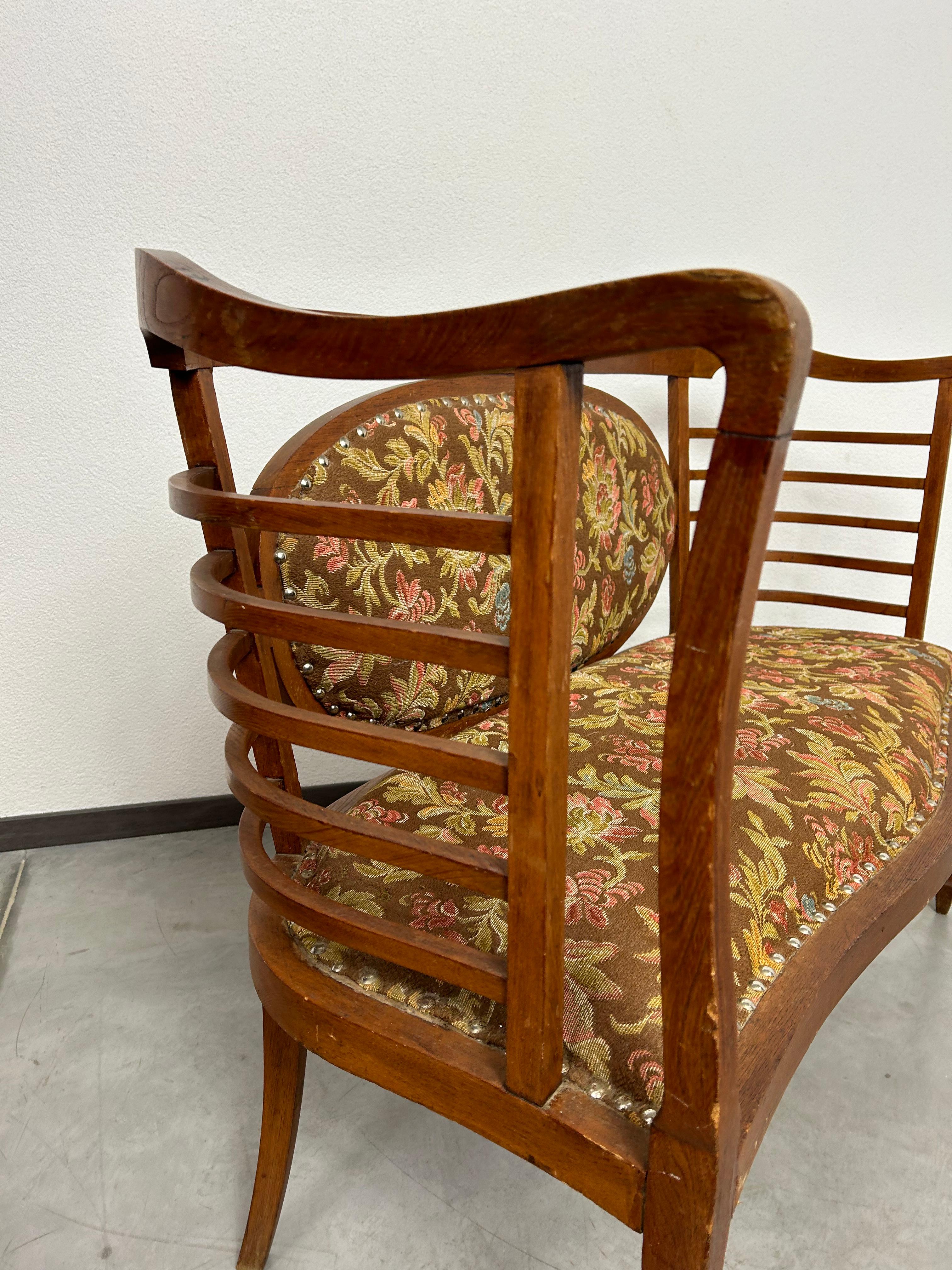 Very rare secession seating group In Good Condition For Sale In Banská Štiavnica, SK