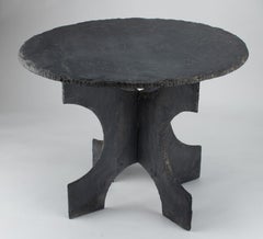 Very Rare Set of 2 Original Vintage French Slate Tables Ca 1900