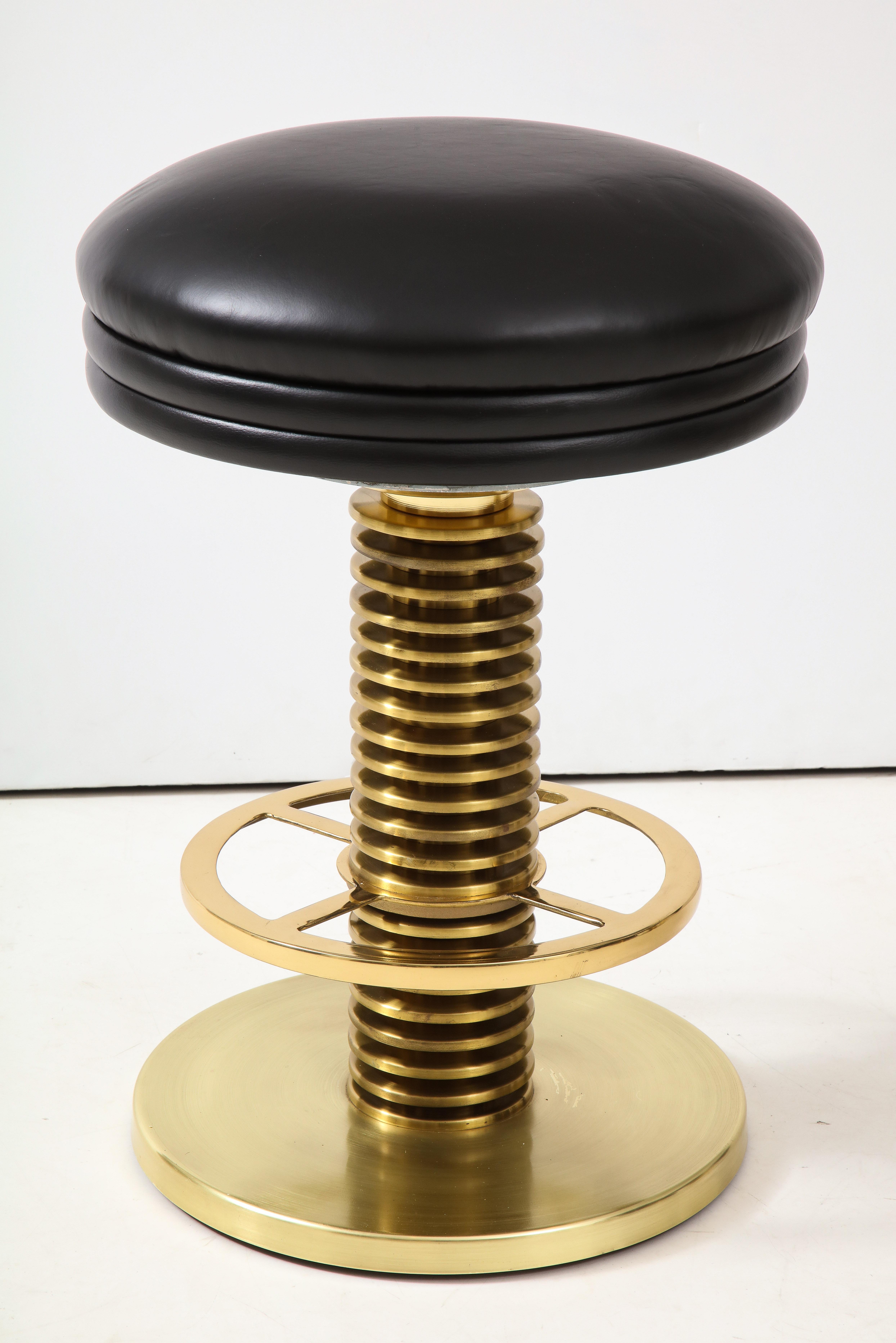 Very Rare set of Brass Deigns For Leisure Stools 1