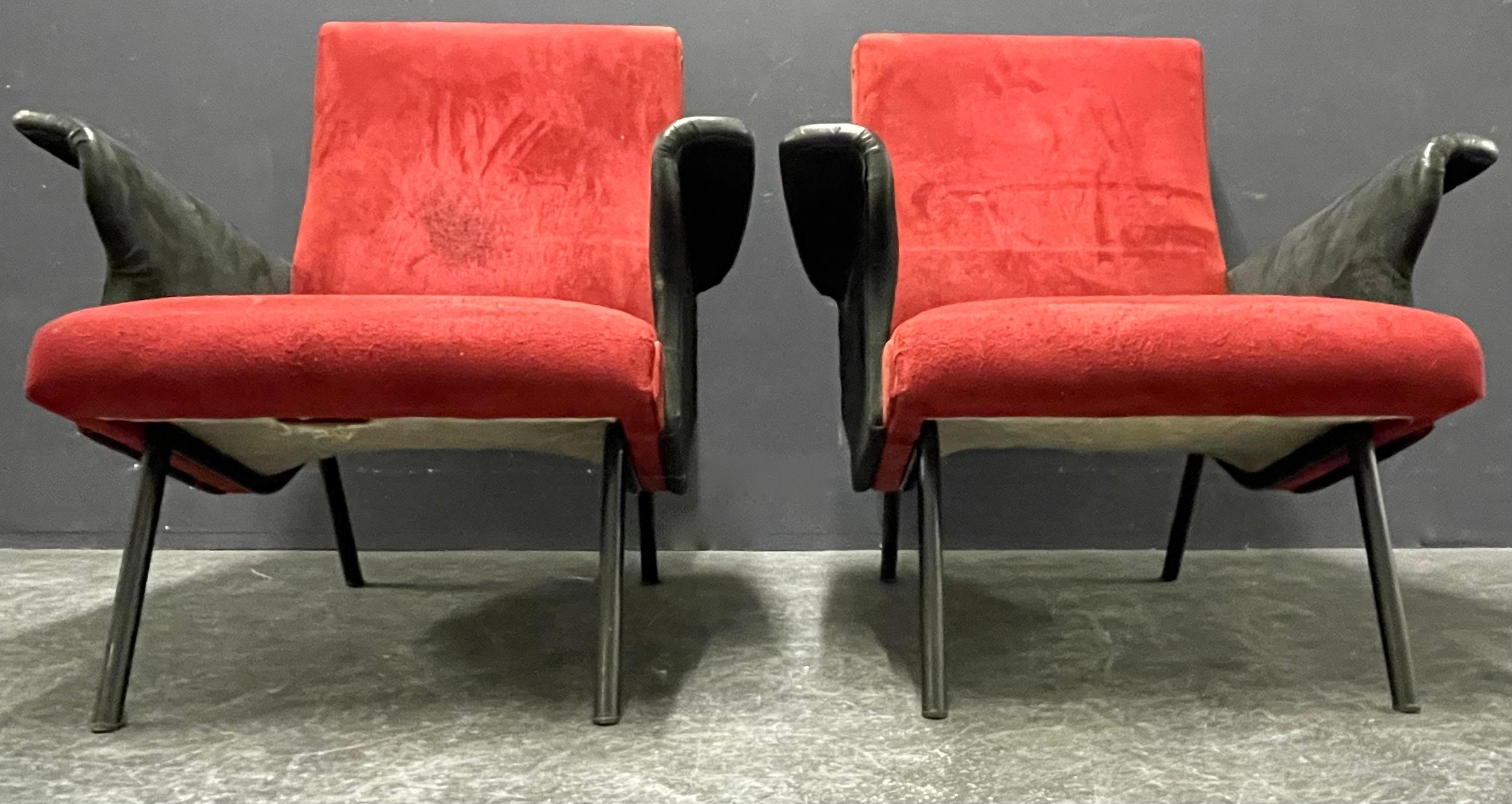 Ensemble très rare de chaises longues P72 d'Osvaldo Borsani État moyen - En vente à Munich, DE