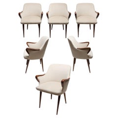 Very rare Set of Six armchairs Osvaldo Borsani mod. P38