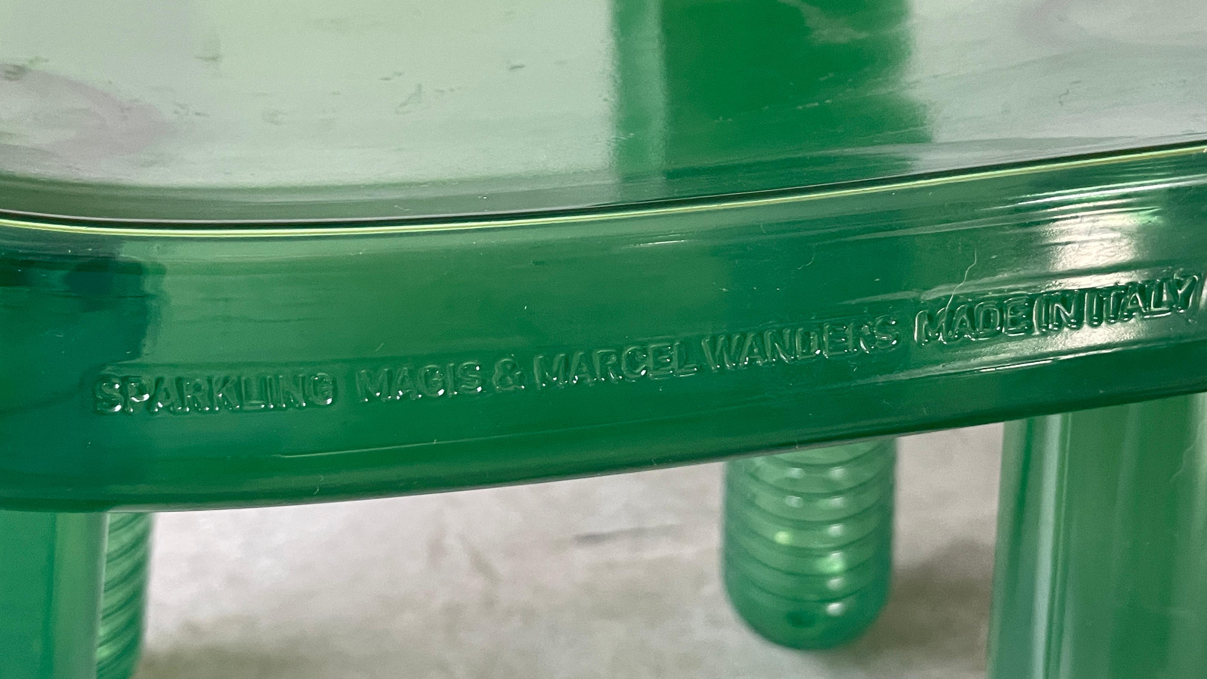 Peint Ensemble très rare de chaises Parkling de Marcel Wanders pour Magis. Signé.   en vente