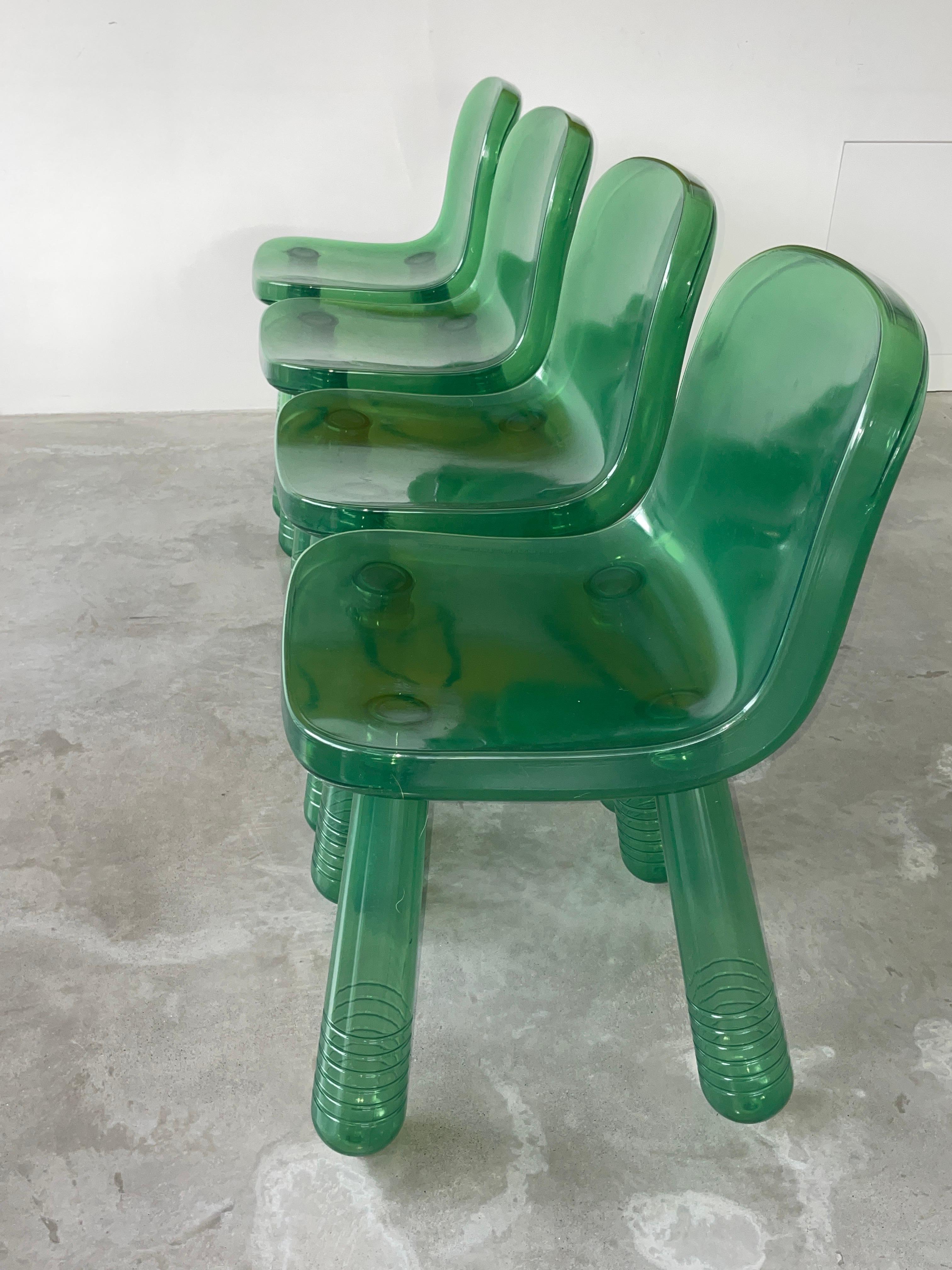 XXIe siècle et contemporain Ensemble très rare de chaises Parkling de Marcel Wanders pour Magis. Signé.   en vente