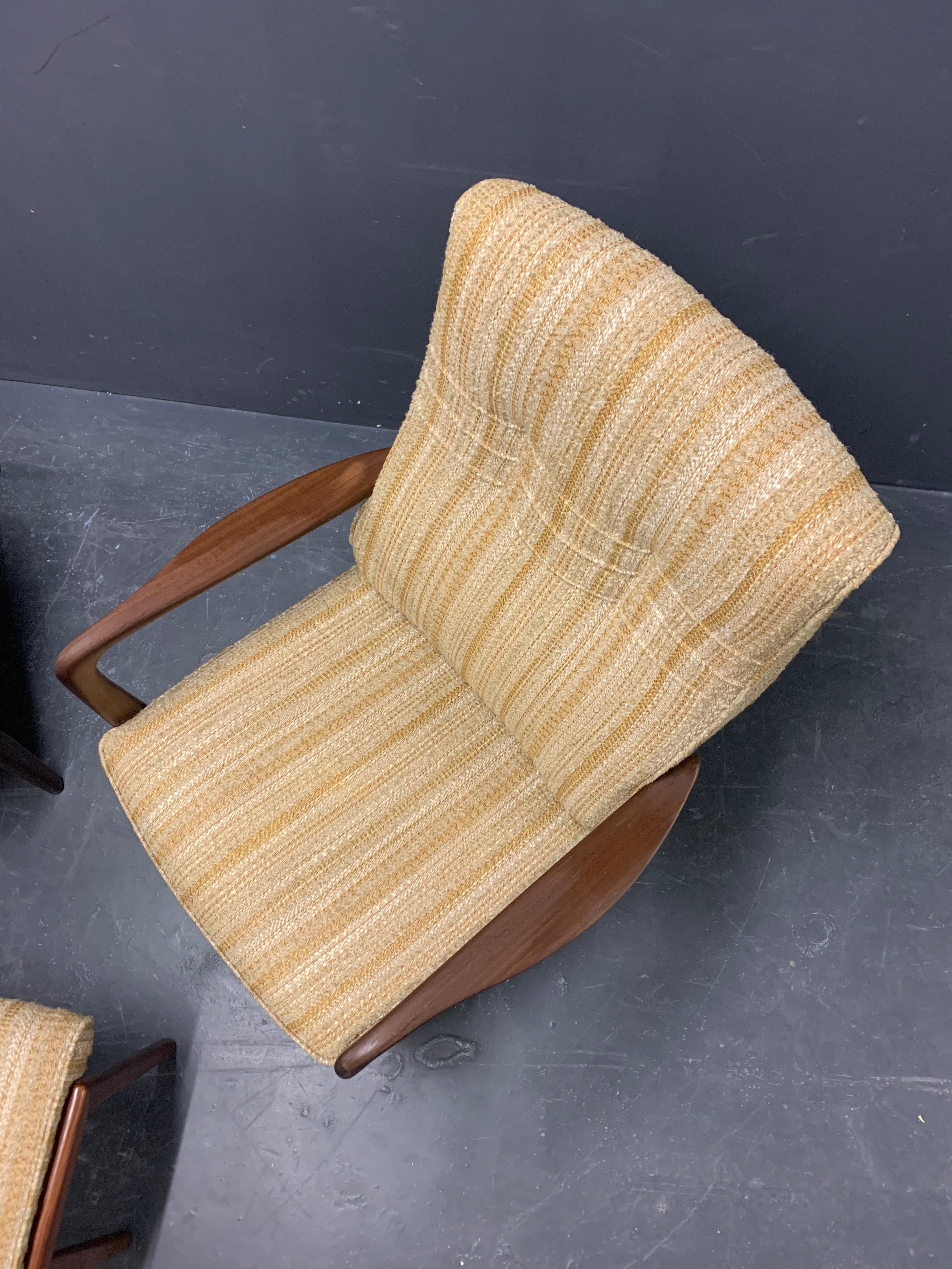 Ensemble très rare de deux chaises longues et tabouret de Gio Ponti en vente 11