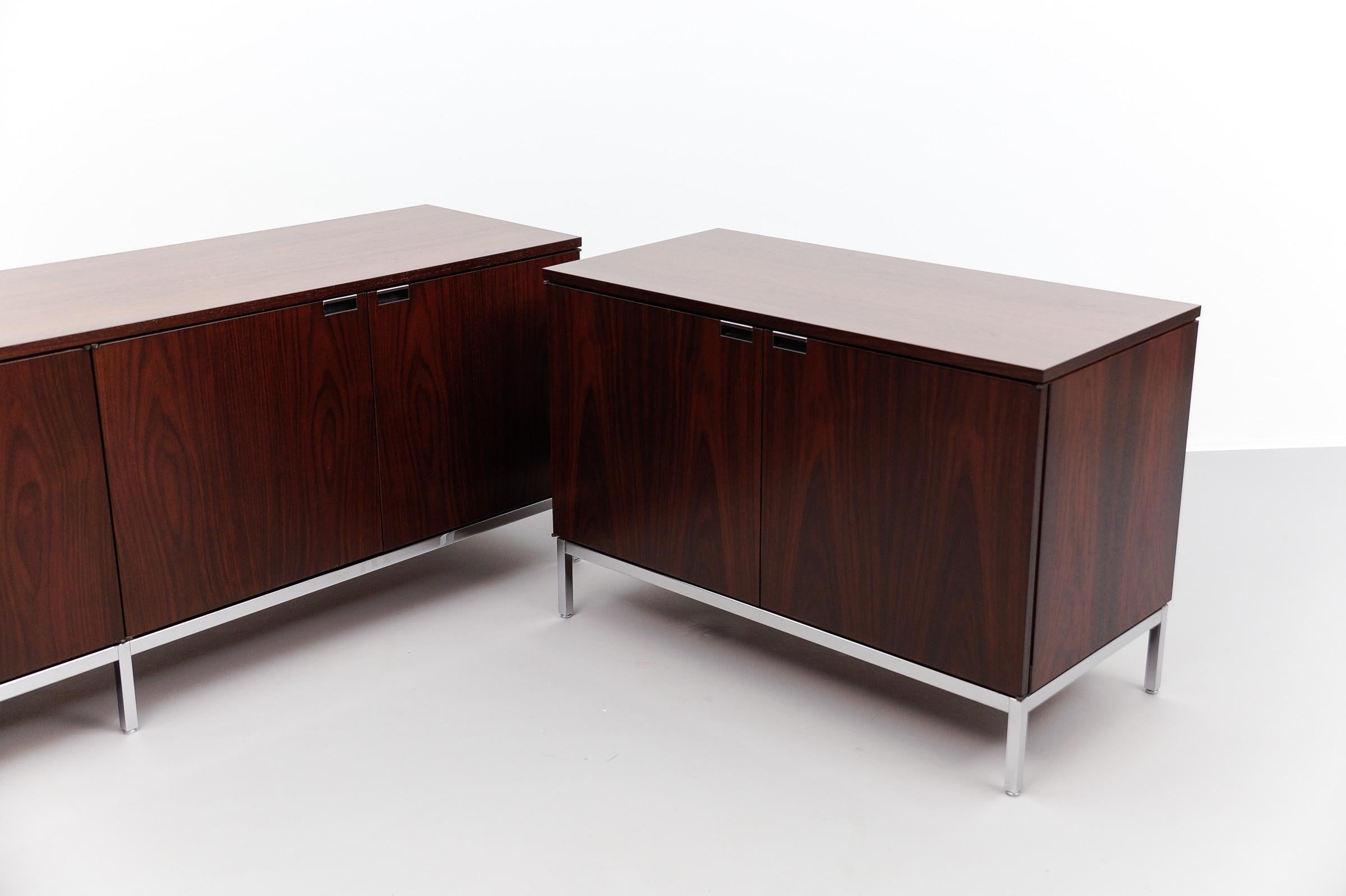 Rarísimo Aparador Florence Knoll Corto Wenge de Knoll International, años 60 en venta 11