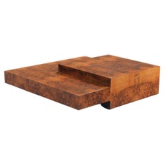 Very Rare signed Double Volumes coffee table by Willy Rizzo - Studio Willy Rizzo