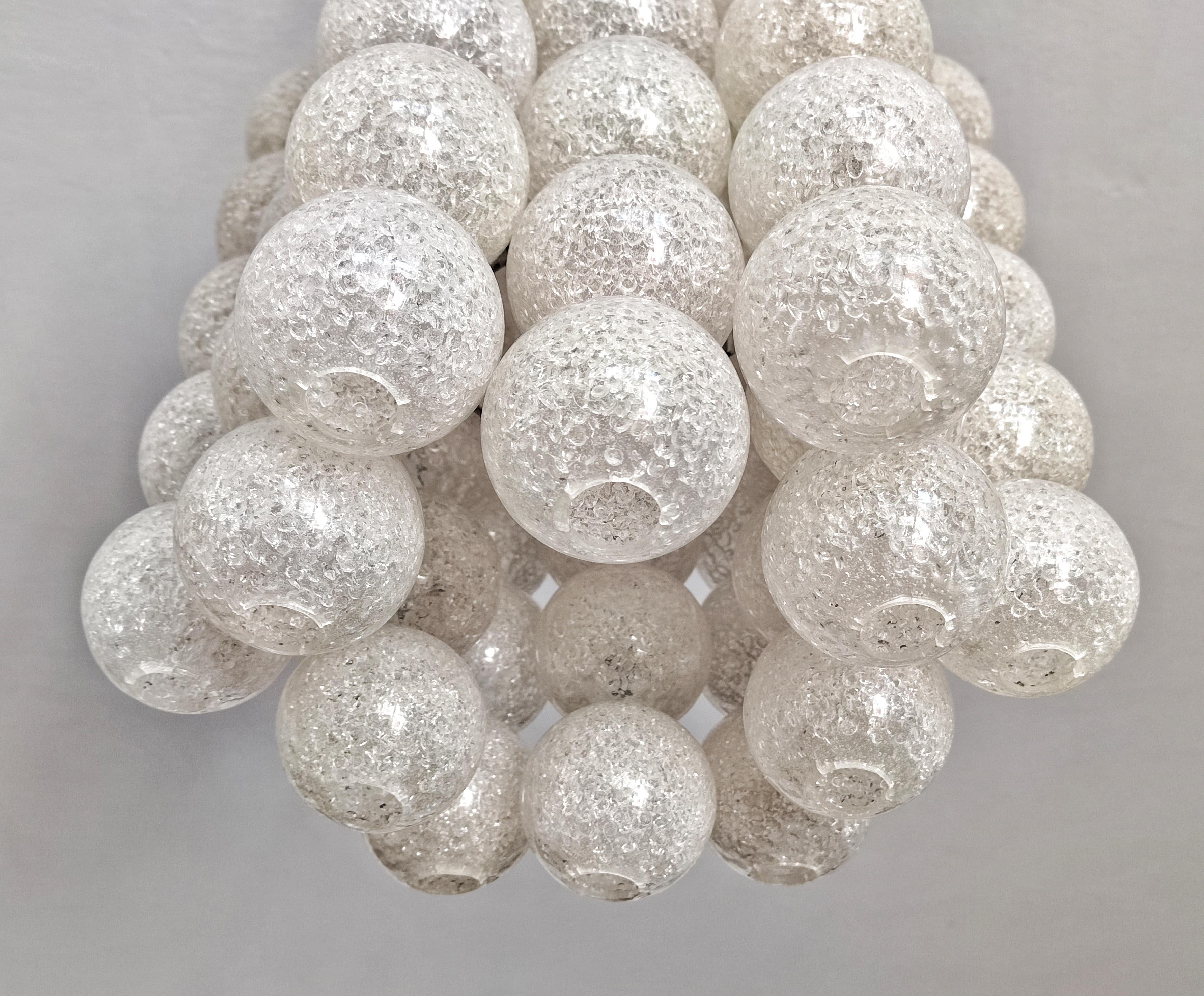 Très rare lampe à suspension de l'ère spatiale, modèle Bubble de Napako, Tchécoslovaquie, années 1970 en vente 2