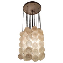 Vintage Very Rare Space Age Pendant Light, Model Bubble by Napako, Czechoslovakia, 1970s