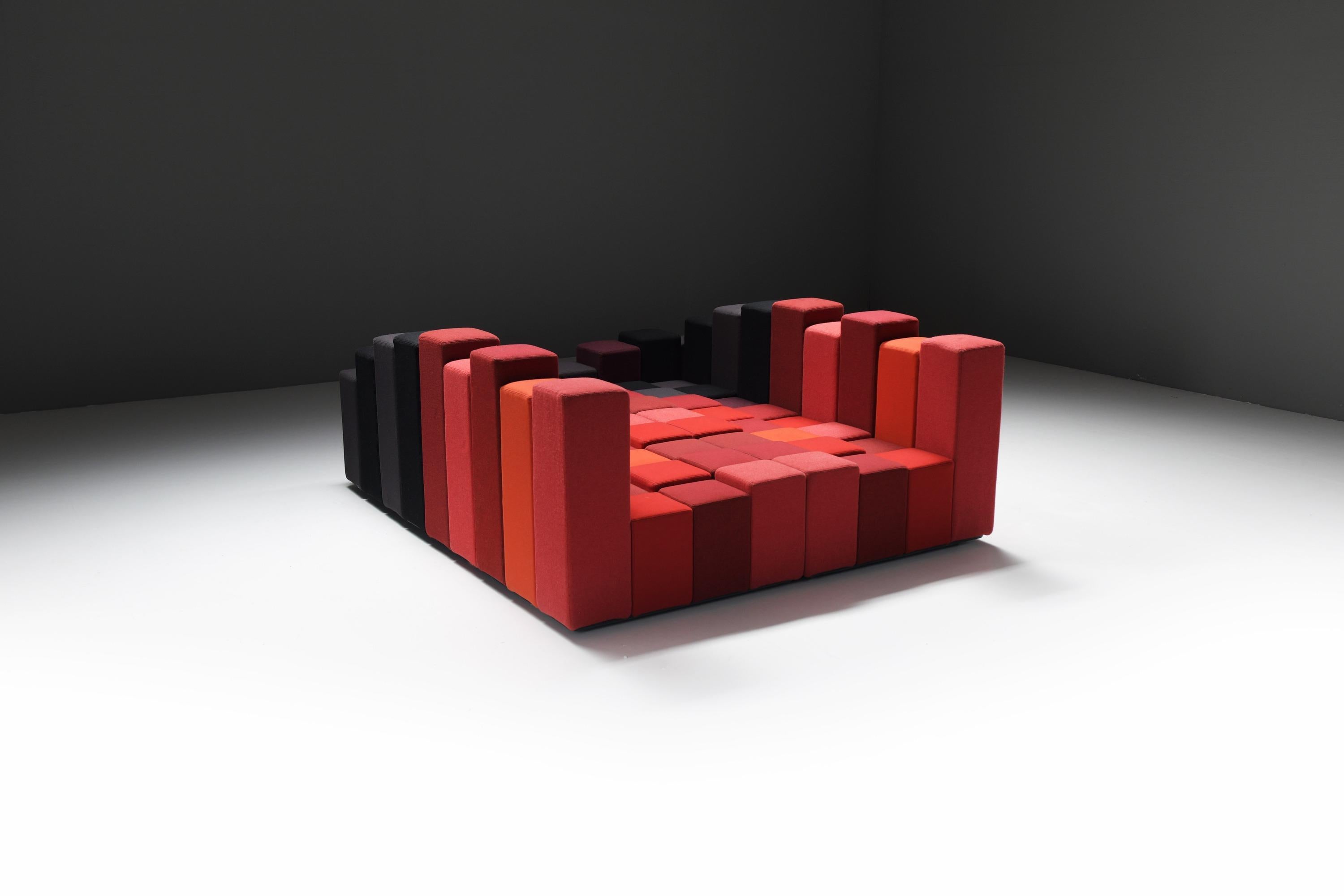 Rarissimo, splendido e coloratissimo Divano italiano Do-Lo-Rez di Ron Arad per Moroso in vendita 11
