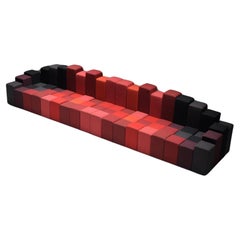 Very rare, stunning & colorful Italian Do-Lo-Rez Sofa by Ron Arad for Moroso
