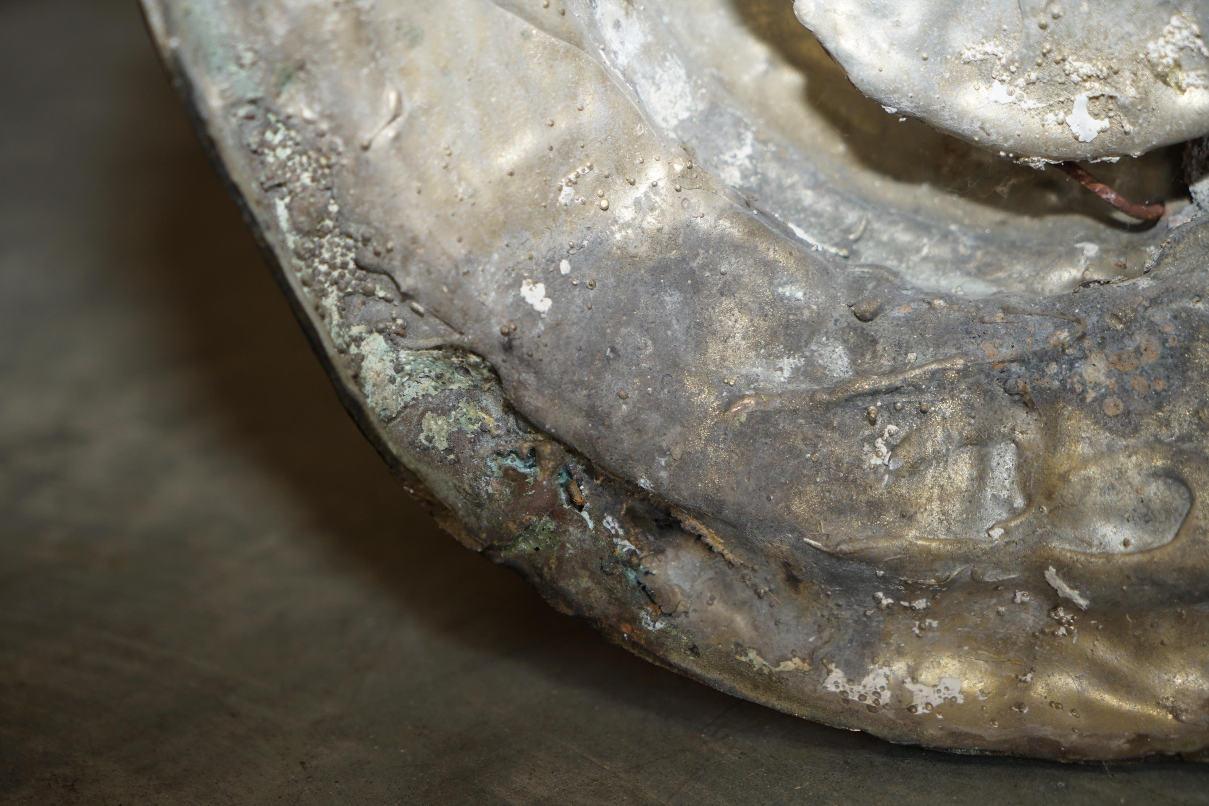 Sehr seltene, sehr seltene, atemberaubende Stehleuchte aus Bronze mit Schlangenmotiv nach Edgar Brandt im Angebot 9