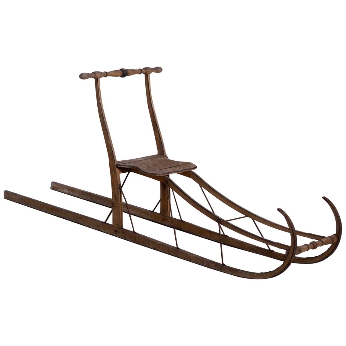 Very Rare Swedish Sled, Early 19th Century For Sale