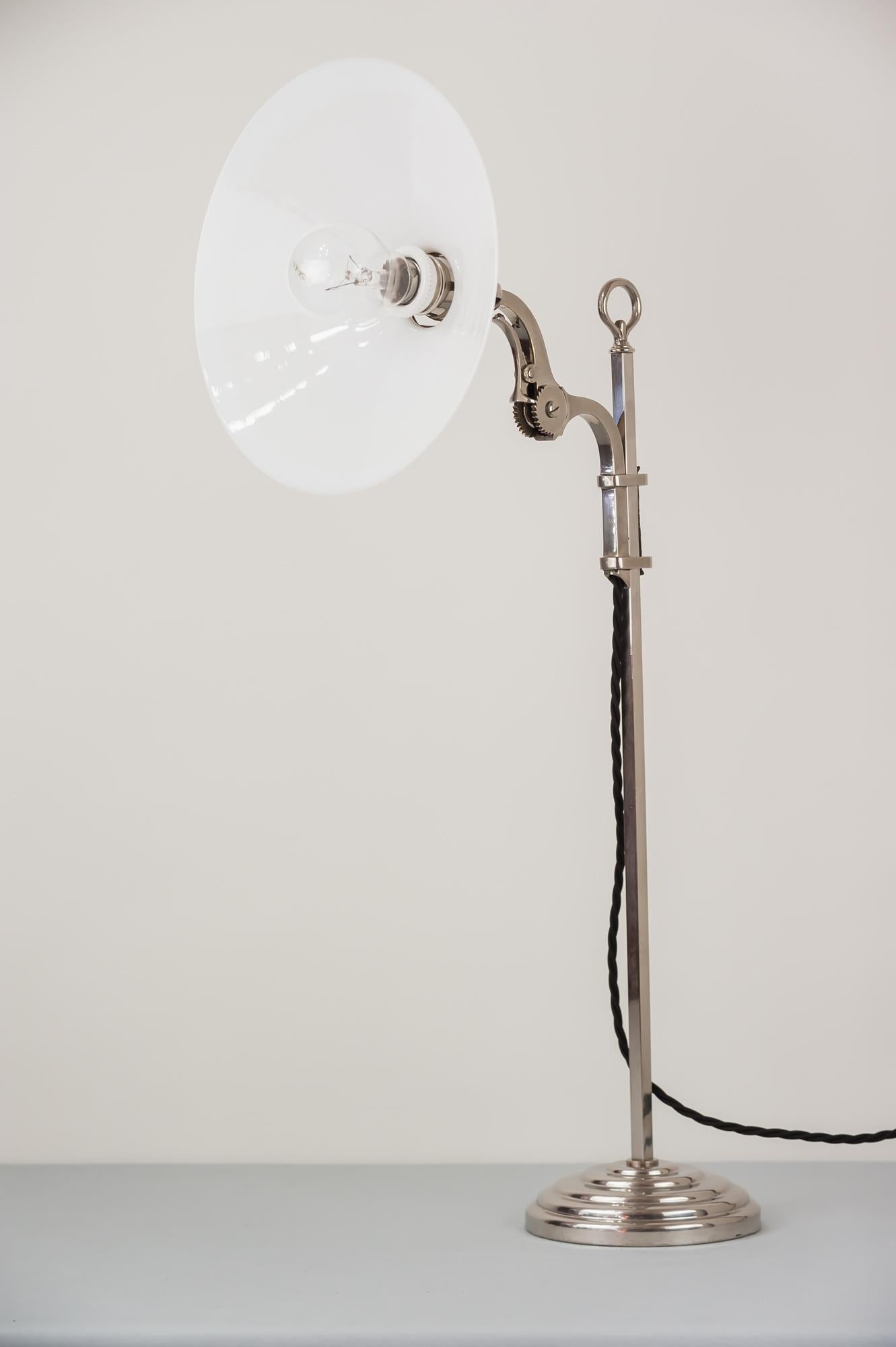 Austrian Very Rare Swiveling Art Deco Lamp Vienna, 1920s